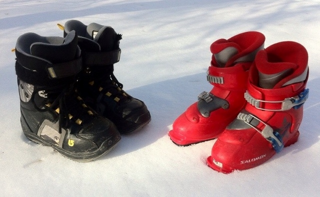 Аренда: Детские сноубордические и горнолыжные ботинки